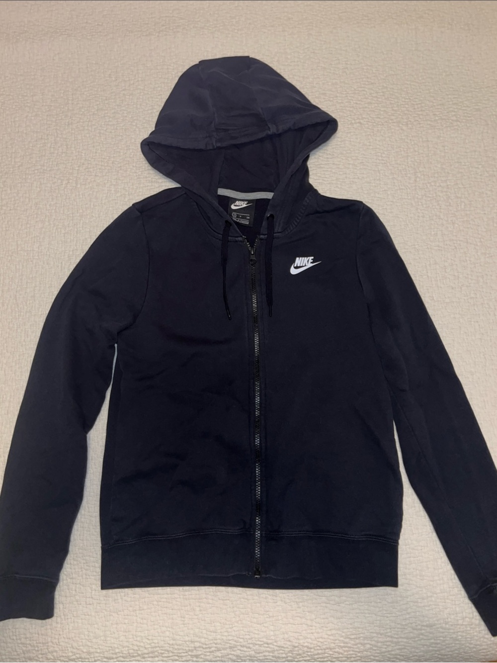 Nike Black Women’s Short-Sleeve Hooded Zip Jacket